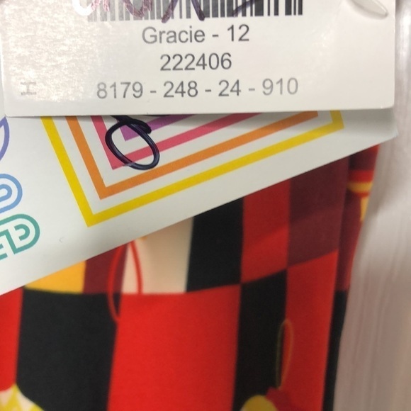 Lularoe Gracie Ornament Christmas Holiday Top Unisex 12/14 New - Picture 4 of 5